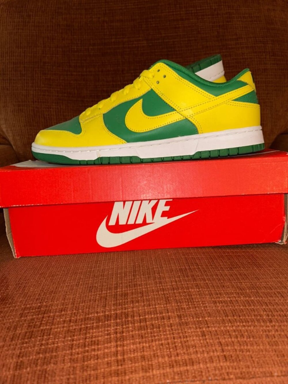 Nike Dunk Low Retro BTTYS Apple Green/Yellow Strike (Reverse Brazil) Size 11.5…